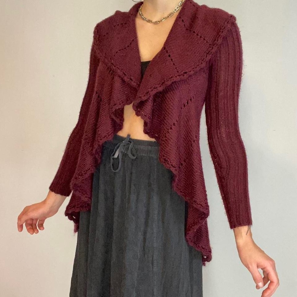 Fairy Sleeve Ruffled Sweater